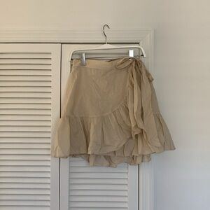 NWT Banana Republic wrap mini skirt 100% cotton